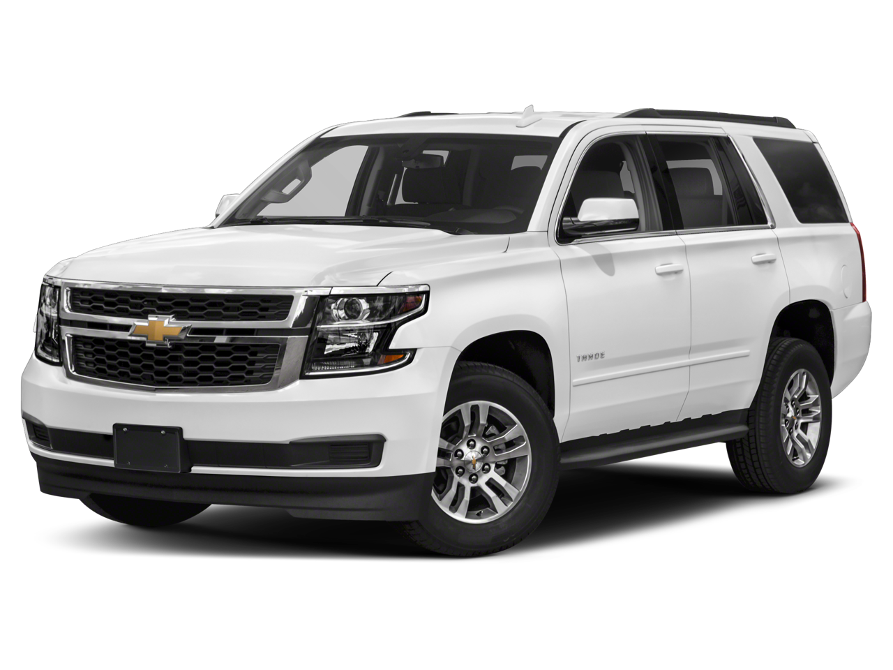 2019 Chevrolet Tahoe LT in Black — front three-quarter view