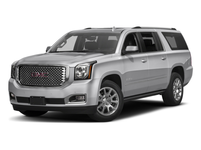 2017 GMC Yukon XL Denali in White Frost Tricoat — front three-quarter view