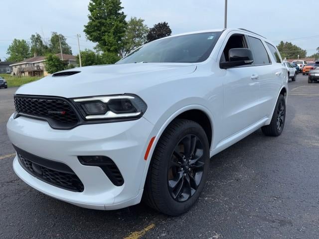 2021 Dodge Durango GT Plus in White — front three-quarter view