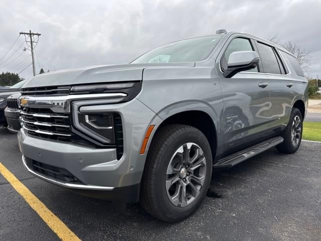 2025 Chevrolet Tahoe LT in Sterling Gray Metallic — front three-quarter view